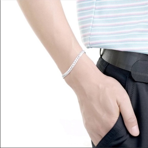 New Unisex 925 Silver 5MM Bracelet - Picture 3 of 3